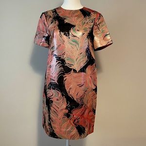 Metallic Kate Spade Shift Dress with Pockets